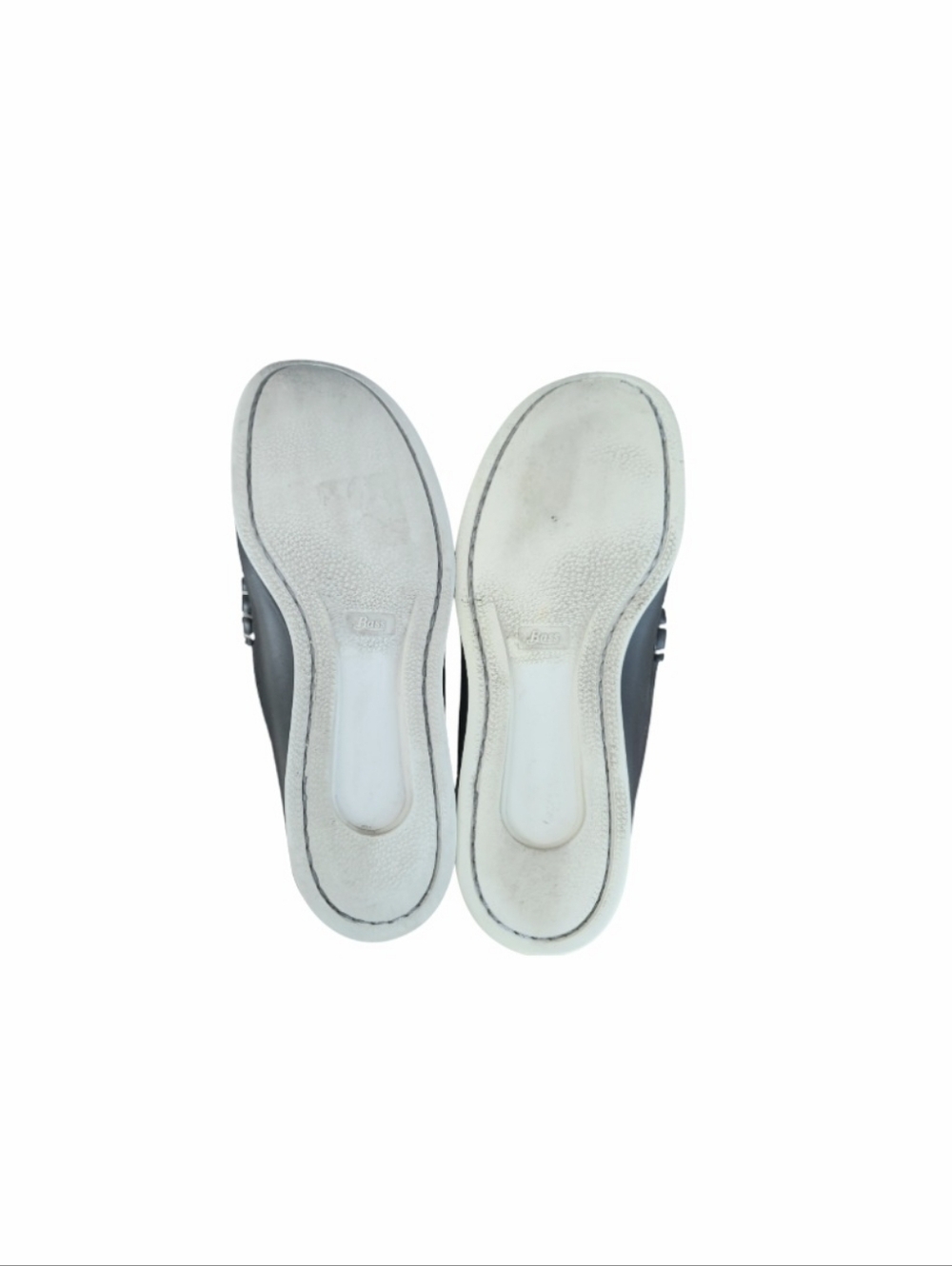 Bass Weejuns Navy Blue Leather Slip On Boat Penny Loafer Casual Shoe Men 10 GH - Picture 9 of 11
